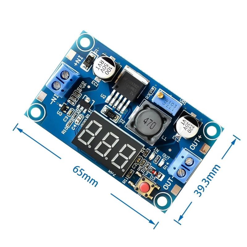 Diy Electronics - Modul Catu Daya LM2596 Dengan Layar