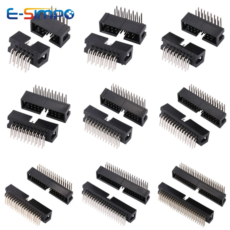 Male Female Header Pin - 10 Buah DC3 2.54Mm DIP RA