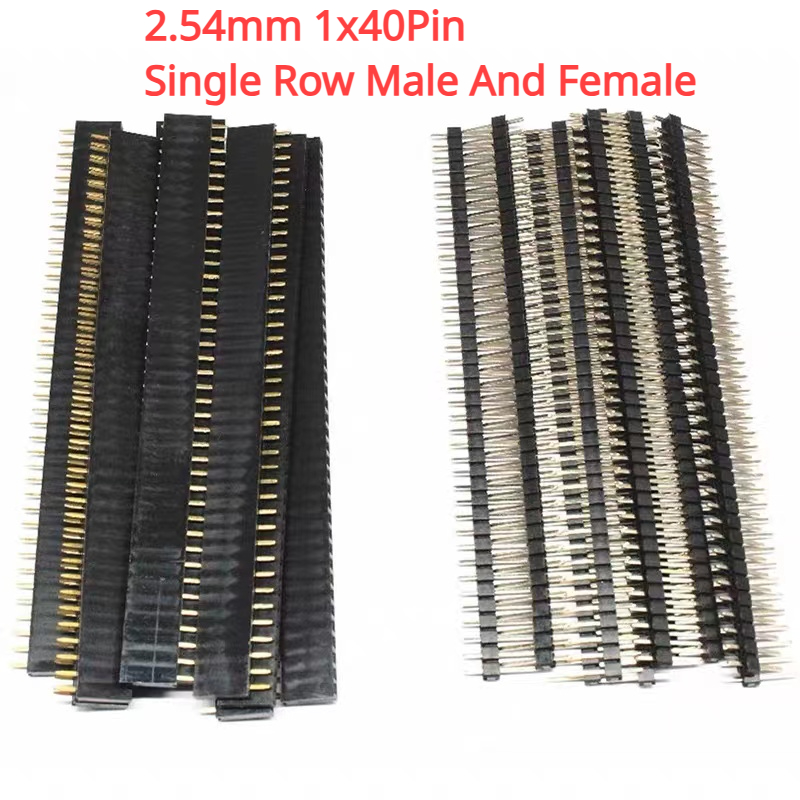 Male Female Header Pin - 10 buah 1x40Pin 2.54mm Pitch baris