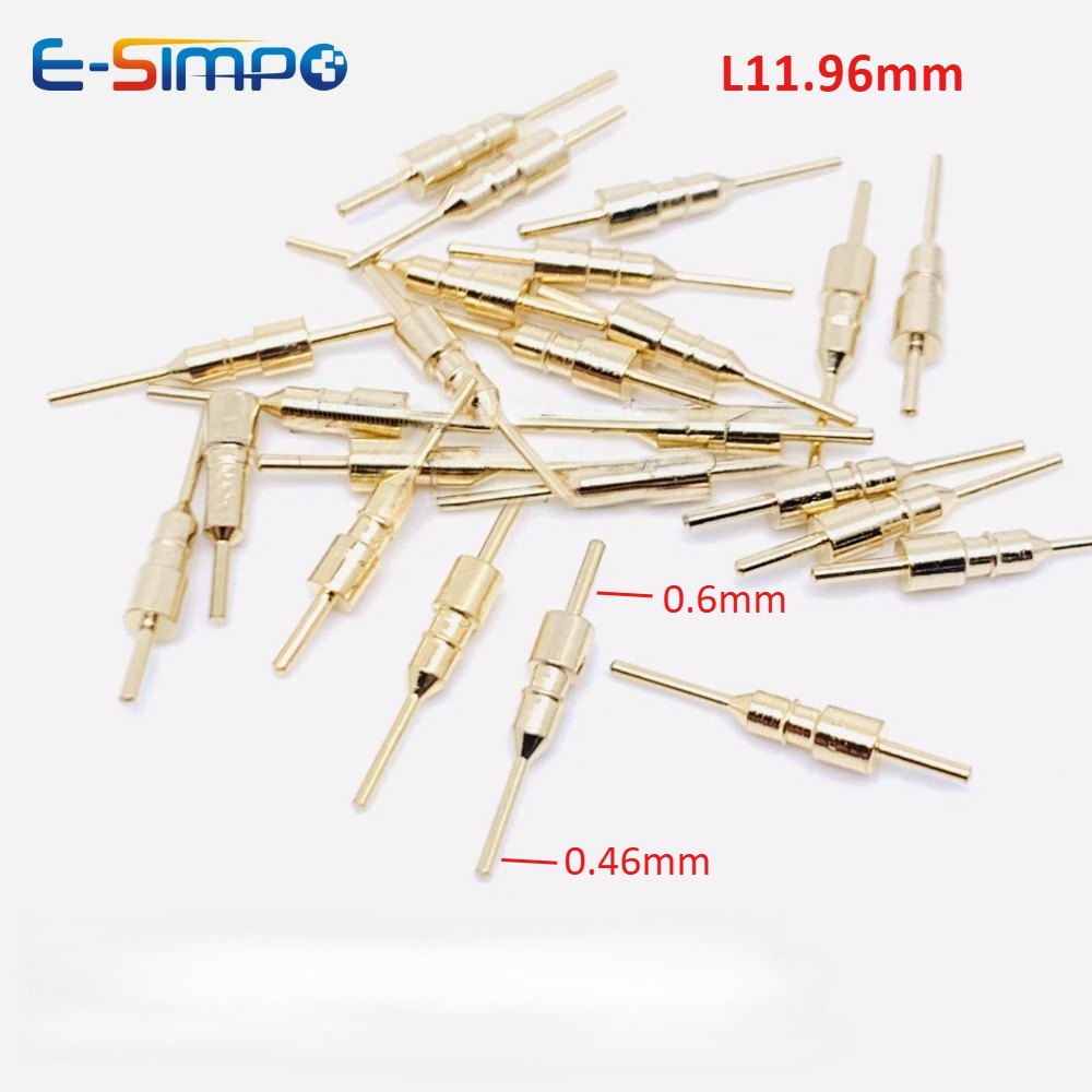 Male Female Header Pin - 300 Buah Dim0.46-0.6mm Lubang Bulat 2.54MM