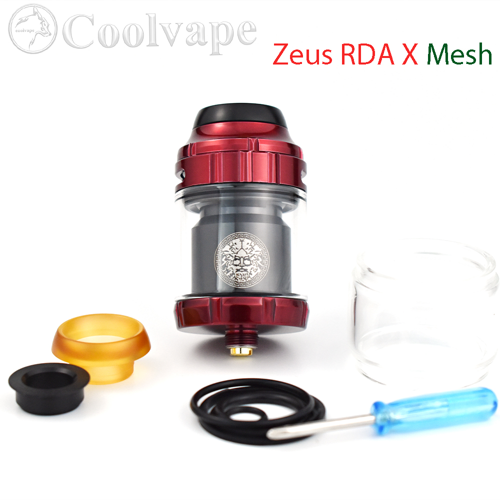 Atomizer Zeus RTA 25mm dengan  - Diy Vape Electronics ulasan dan harga