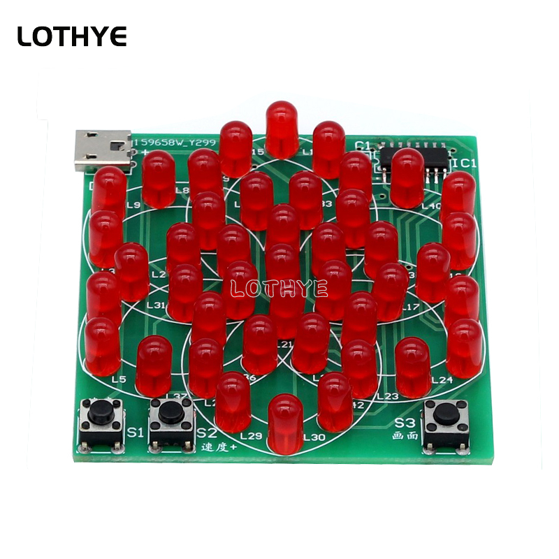 43 LED Multi gaya pola kincir  - Diy Electronics Com ulasan dan harga