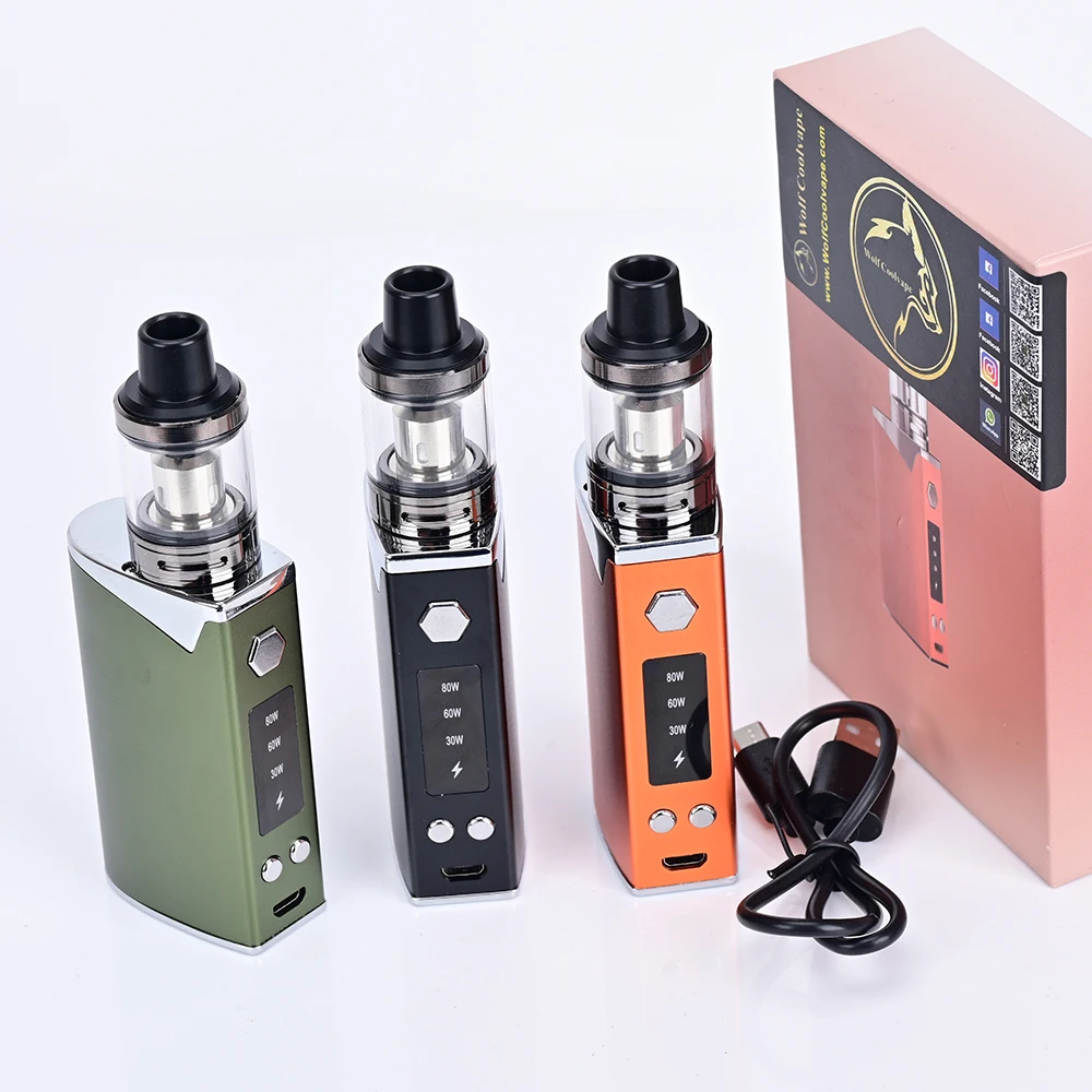 Wolfcoolvape 80W E-Cigarette S - Diy Vape Electronics ulasan dan harga