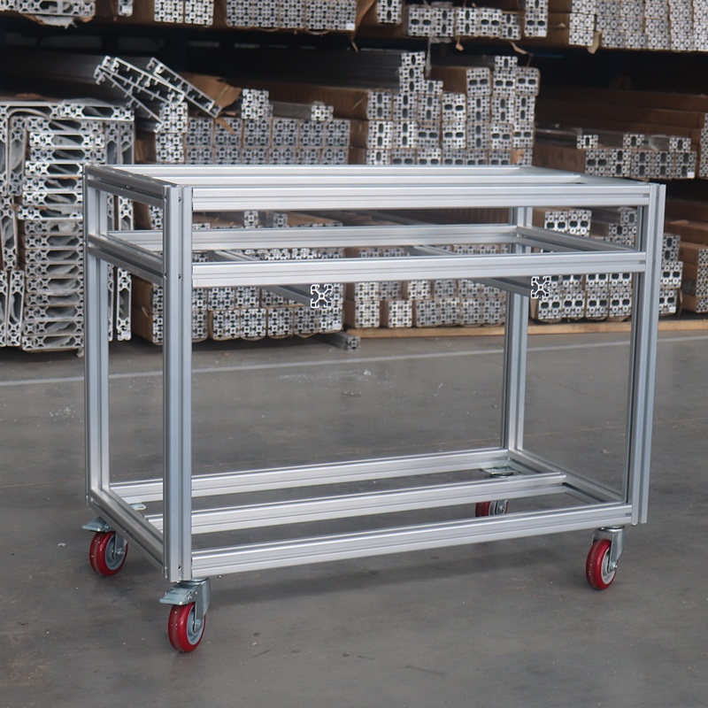 Troli profil aluminium industr - Diy Electronics Table ulasan dan harga