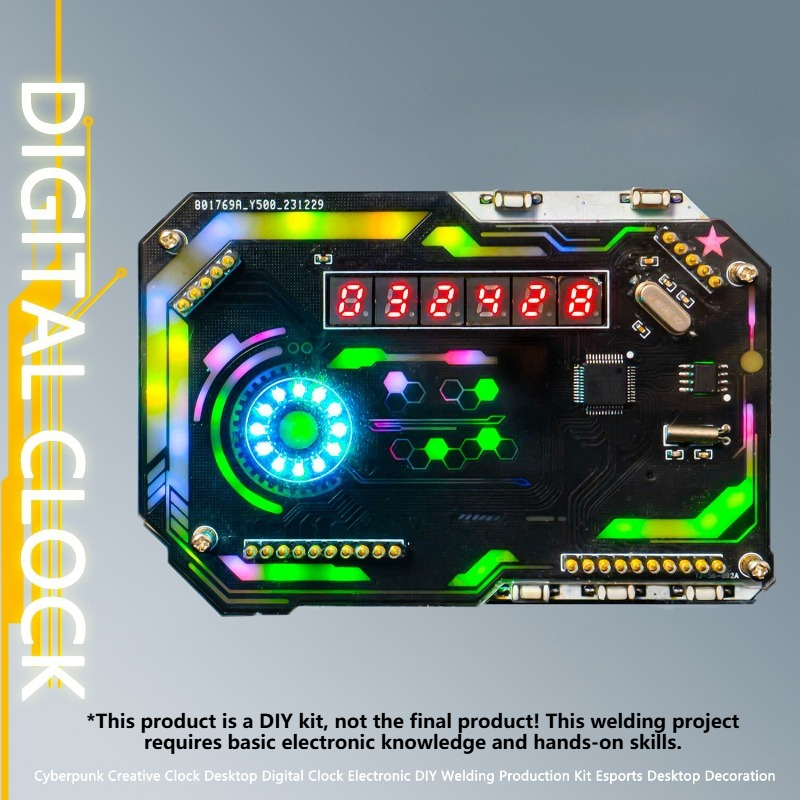 Set Jam Meja DIY Jam Digital K - Diy Electronics Table ulasan dan harga