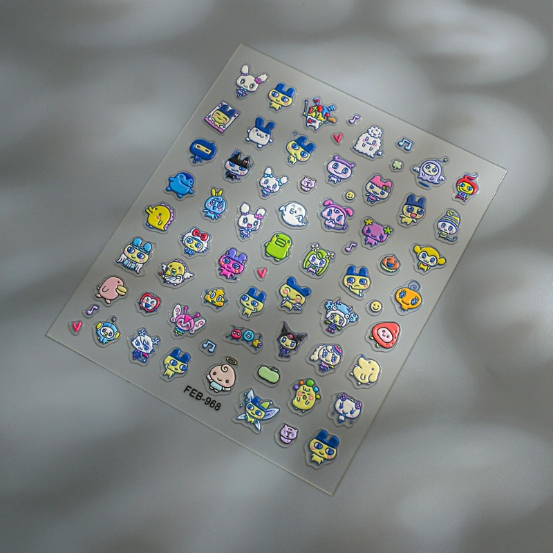 Stiker kuku 3D relief elektron - Diy Kit Elektronik ulasan dan harga