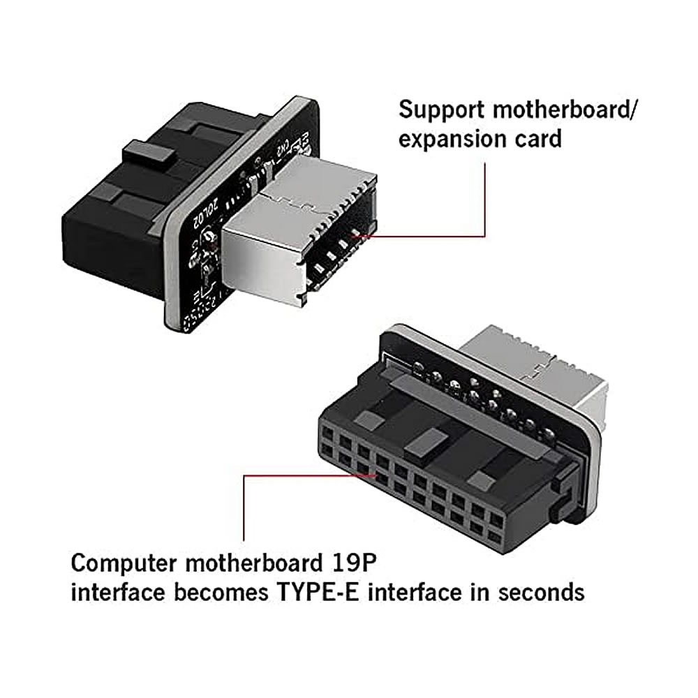 Adaptor USB 3.0 19/20Pin ke Ti - Male Female Header Pin ulasan dan harga
